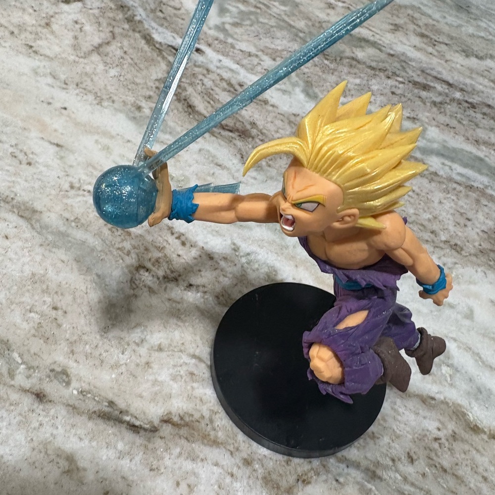 Anime Action Figure with Blue Energy Ball - Gohan